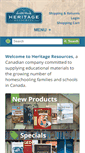 Mobile Screenshot of heritageresources.ca